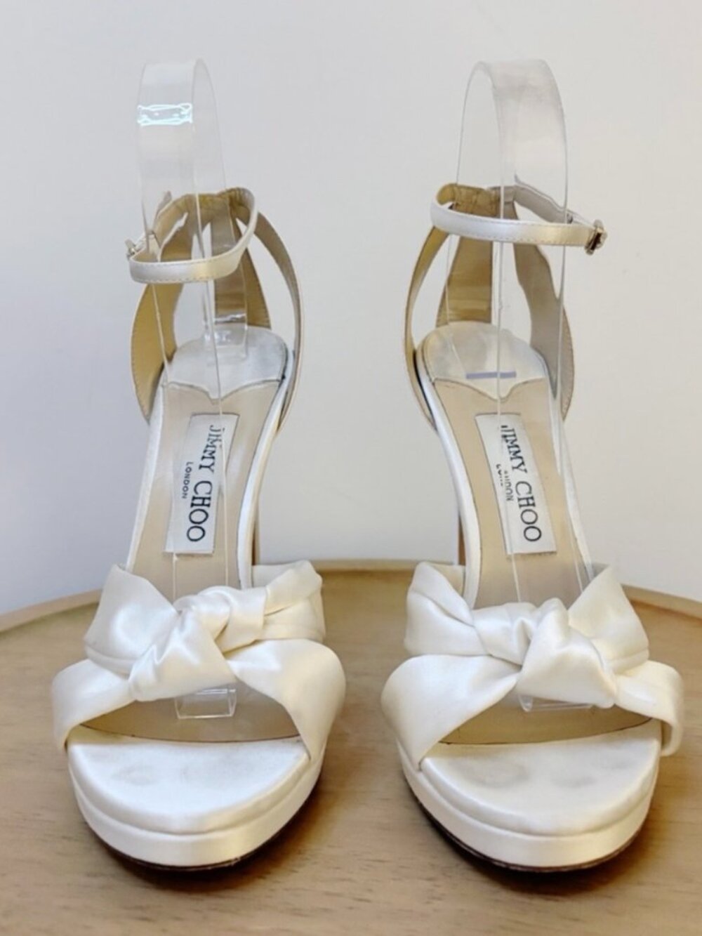 Jimmy Choo Rosie 120 Satin Heels - Picture 5 of 11